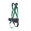 MSA V-FORM Construction Harness w/Back & Side D-Rings - Tongue Buckle Leg Straps Quick Connect Chest Buckle - Shoulder Padding - Extra Small - 10207733