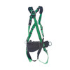 MSA V-FORM Construction Harness w/Back & Side D-Rings - Tongue Buckle Leg Straps Quick Connect Chest Buckle - Shoulder Padding - Extra Small - 10207733