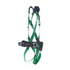 MSA V-FORM Construction Harness w/Back & Side D-Rings - Tongue Buckle Leg Straps Quick Connect Chest Buckle - Shoulder Padding - Extra Small - 10207733