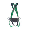 MSA V-FORM Construction Harness w/Back & Side D-Rings - Tongue Buckle Leg Straps Quick Connect Chest Buckle - Shoulder Padding - Extra Small - 10207733