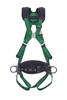MSA V-FORM Construction Harness w/Back & Side D-Rings - Tongue Buckle Leg Straps Quick Connect Chest Buckle - Shoulder Padding - Extra Small - 10207733