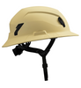 Studson SHK-1 Non-Vented Full Brim Class E Type II - Khaki Safety Helmet