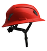 Studson SHK-1 Non-Vented Full Brim Class E Type II - Red Safety Helmet
