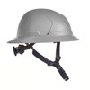 MSA V-Gard H2 Full Brim - Type II Class C Safety Helmet - Vented - Gray - 10250585