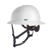MSA V-Gard H2 Full Brim - Type II Class E Safety Helmet - Non-Vented - White - 10250593