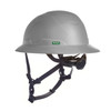 MSA V-Gard H2 Full Brim - Type II Class E Safety Helmet - Non-Vented - Gray - 10250597
