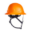 MSA V-Gard H2 Full Brim - Type II Class E Safety Helmet - Non-Vented - Hi-Viz Orange - 10250601
