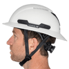 Hardknock Resolve - Full Brim - Class C - Type 2 Safety Helmet - Vented - White - 100-0-100