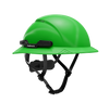 Hardknock Resolve - Full Brim - Class C - Type 2 Safety Helmet - Vented - Green - 100-0-310