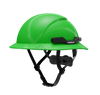 Hardknock Resolve - Full Brim - Class C - Type 2 Safety Helmet - Vented - Green - 100-0-310