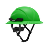 Hardknock Resolve - Full Brim - Class G,C,E - Type 2 Safety Helmet - Non-Vented - Green - 105-0-310