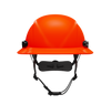 Hardknock Resolve - Full Brim - Class G,C,E - Type 2 Safety Helmet - Non-Vented - Red - 105-0-610