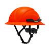 Hardknock Resolve - Full Brim - Class G,C,E - Type 2 Safety Helmet - Non-Vented - Red - 105-0-610