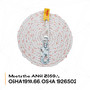 3M Protecta Rope Lifeline with Swivel Snap Hook - 5/8 in Polyester and Polypropylene Blend - White - 30 ft - 1299991