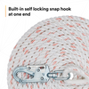 3M Protecta Rope Lifeline with Swivel Snap Hook - 5/8 in Polyester and Polypropylene Blend - White - 30 ft - 1299991