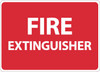 Walk On Floor Sign - 17" Dia. - Textured Non-Slip Surface - Fire Extinguisher - WFS10