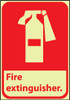 Walk On Floor Sign - 17" Dia. - Textured Non-Slip Surface - Fire Extinguisher - WFS10