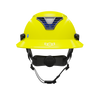 Hardknock Resolve - Full Brim - Class C - Type 2 Safety Helmet - Vented - Neon Yellow - 100-0-740