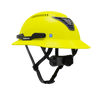 Hardknock Resolve - Full Brim - Class C - Type 2 Safety Helmet - Vented - Neon Yellow - 100-0-740