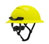 Hardknock Resolve - Full Brim - Class C - Type 2 Safety Helmet - Vented - Neon Yellow - 100-0-740