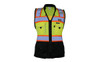 ML Kishigo Class 2 Lime Womens Heavy Duty Surveyors Vest