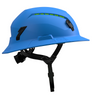 Studson SHK-1 Vented Full Brim Class C Type II - Performance Blue Safety Helmet
