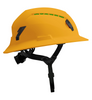 Studson SHK-1 Vented Full Brim Class C Type II - Gold Safety Helmet