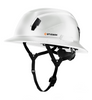 Studson SHK-1 Non-Vented Full Brim Class E Type II -  White Carbon HD Safety Helmet