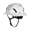 Studson SHK-1 Non-Vented Full Brim Class E Type II -  White Carbon HD Safety Helmet
