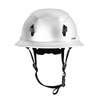 Studson SHK-1 Non-Vented Full Brim Class E Type II -  White Carbon HD Safety Helmet
