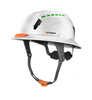 Studson Full Brim Vented - HD White Carbon Type II  Orange HighBar - SHK1-FB-CWCF-OHB