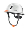 Studson Full Brim Non-Vented - HD White Carbon Type II  Orange HighBar - SHK1-FB-EWCF-OHB