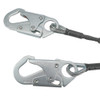 Safewaze Leading Edge 6' Energy Absorbing Lanyard: Dual Leg, Snap Hooks - 019-2012