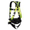Safewaze PRO Construction Harness: 1D, QC Chest, TB Legs, Fixed Waist Pad (2X) No side D-rings - 021-1446