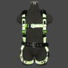 Safewaze Reflective Harness: 1D, MB Chest, TB legs, Mining belt (M) - 021-1811