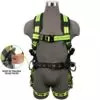 Safewaze PRO+ Construction Harness: 3D, QC Chest, TB Legs, Trauma relief (XS) - 023-1241