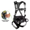 Safewaze PRO+ Slate Construction Harness: Alu 3D, Alu QC Chest, TB Legs, Trauma relief (2X) - 023-1260