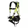 Safewaze PRO Construction Harness: 3D, QC Chest, TB Legs, Fixed Waist Pad (XL) - FS170-QC-XL