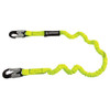 Safewaze PRO 6' Stretch Internal Energy Absorbing Lanyard: Alu Snap Hooks - FS590-ALU