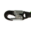 Safewaze PRO 6' Stretch Internal Energy Absorbing Lanyard: Dual Leg, O-ring, Alu Rebar Hooks - FS66150-ALU