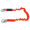 Safewaze V-Line 6' Stretch Internal Energy Absorbing Lanyard: Snap Hooks - FS88590