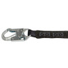 Safewaze PRO 6' Stretch Energy Absorbing Lanyard: 12' FF Steel Snap Hooks - FS88760-FF