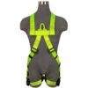 Safewaze Arc Flash Harness: DE 1D, Soft Sternal Loop, DE MB Torso, DE QC Legs (3X) - SW77125-UTQC-3X