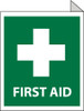 FIRST AID, FLANGED, 10X8, RIGID PLASTIC