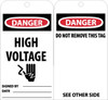 Walk On Floor Sign - 17" Dia. - Textured Non-Slip Surface - Danger: High Voltage - WFS23