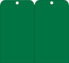 Tags - Green Blank - 6X3 - .015 Mil Unrip Vinyl - 25 Pk W/ Grommet - RPT158G