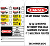 TAGS, CHEMICAL ID, 6X3, UNRIP VINYL, 25/PK W/ GROMMET
