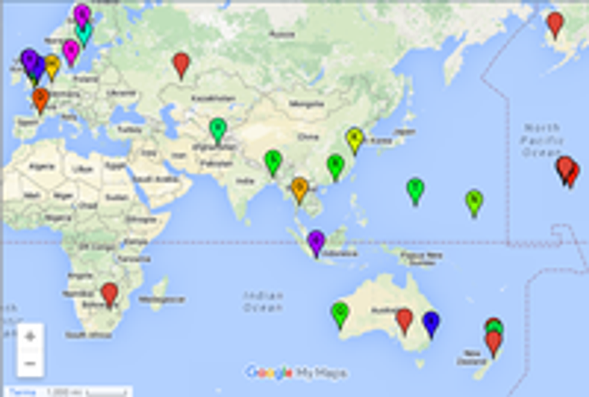 Jendco's International Customers Map