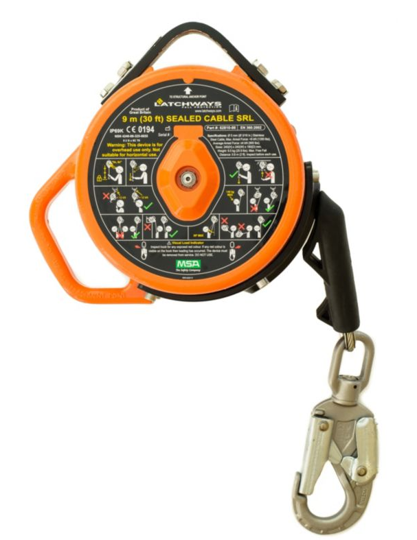 MSA 30 ft. Latchways Sealed Self-Retracting Lanyard - 62810-00US