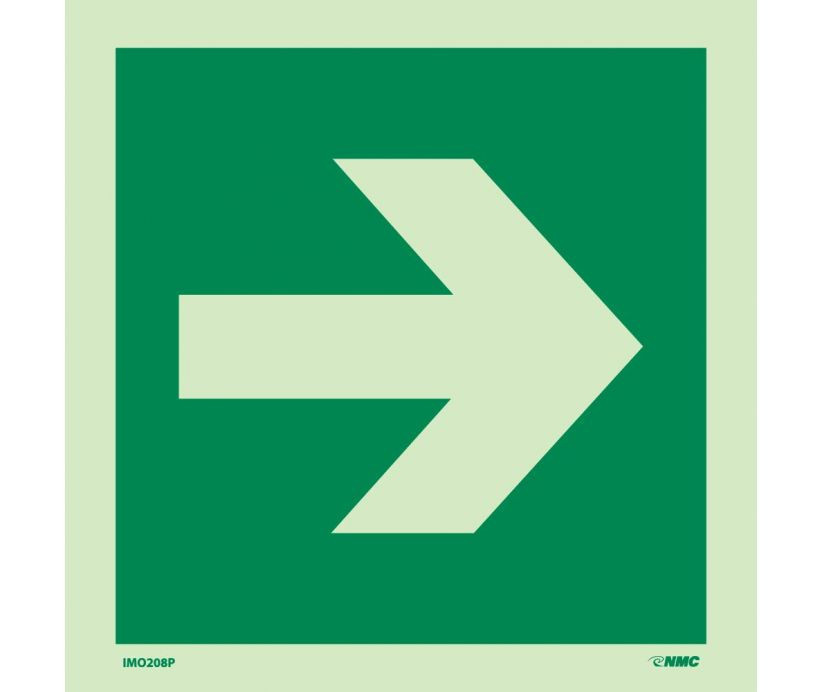 ✴︎E✴︎ Imo - Symbol - Directional Arrow Straight - 6X6 - Glow Vinyl